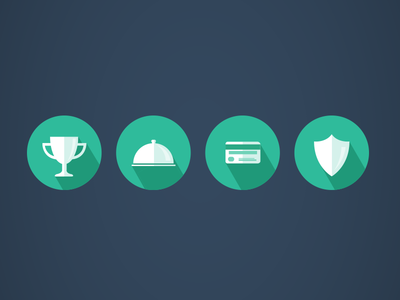 Flat Shadow Icons