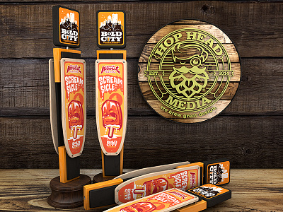 Bold City Brewery tap handle concept branding brewery