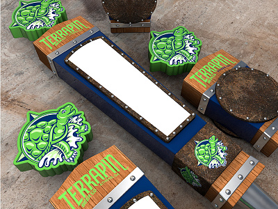 Terrapin Tap Handle Design branding brewery