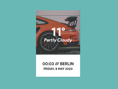 Partly Cloudy | Rainmeter Skin