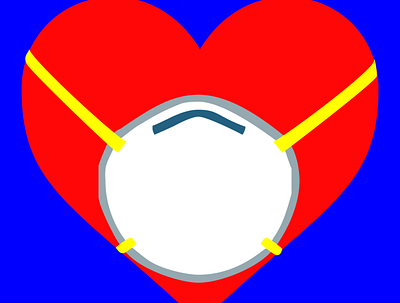 Covid Heart 1 art covid design digital graphicdesign heart illustration