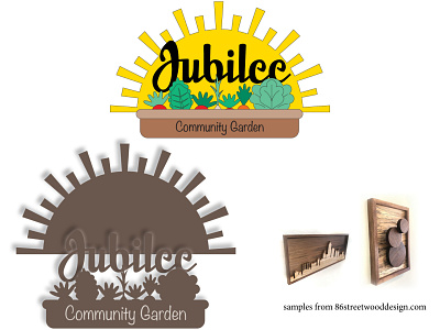 WIP: Jubilee Community Garden 3d branding design illustration logo vector