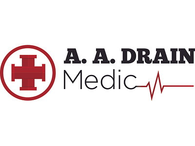 A. A. Drain Medic Logo