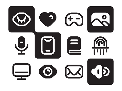 User Interface Icon Set 📱 business button design graphic icon illustration interface internet layout mobile modern screen symbol technology template ui user vector web website