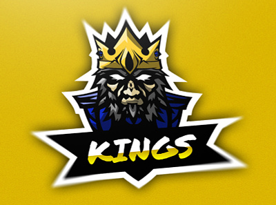 LOGO ESPORT KING branding design esport fortnite icon illustration illustrator logo mascot vector