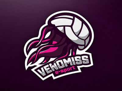 logo mascotte team venomiss branding design esport illustration logo mascotte team venomiss vector