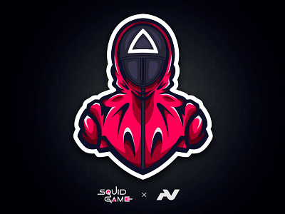 Squid Game - Logo arthur valton branding design esport graphic design illustration illustrator logo netflix squid game vector