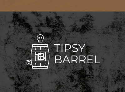 Tipsy Barrel identity exploration branding design illustration logo logo design