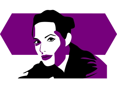 Angelina Jolie actress angelina asdf beautiful beautiful girl design hollywood illustration jolie minimal portrait illustration poster sketch vector