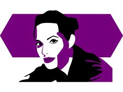 Angelina Jolie actress angelina asdf beautiful beautiful girl design hollywood illustration jolie minimal portrait illustration poster sketch vector