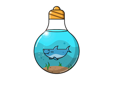 Aquarium illustration vector