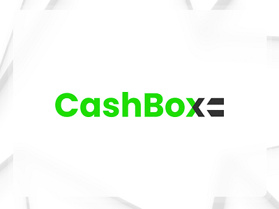 Cashbox logo - payment gateway arrow branding design finance flat gateway logo negative space payment typography vector