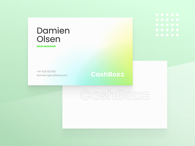 Cashbox business cards aurora branding business card businesscard logo payment print typography