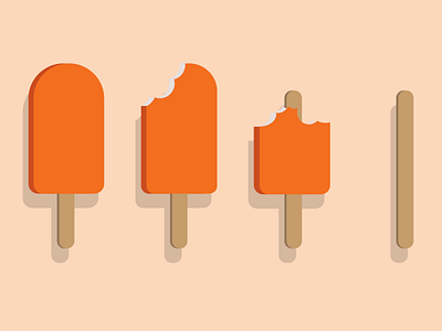 Ice Creams Abstract design flat illustration minimal vector