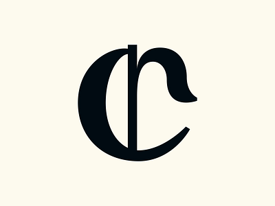 Cavalier letterform