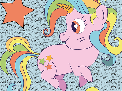 Unicorn design digital art ilustrations unicorn