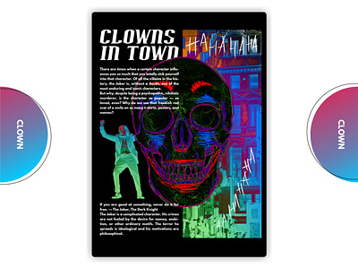 clown clown colorful design edit illustration typography