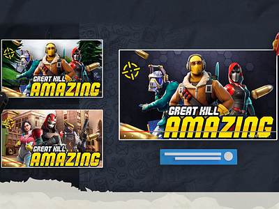 Gaming Youtube Thumbnails Pack 1