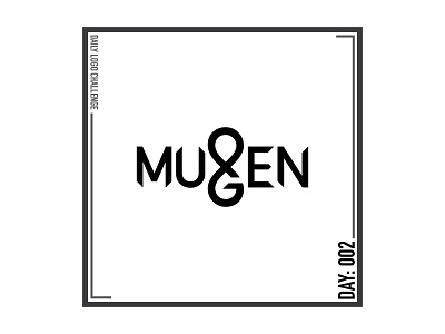 Daily Logo Challenge Day 002 - Mugen design logo typography