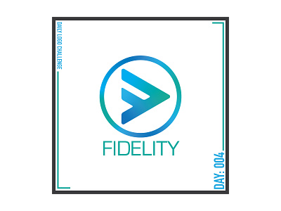 Daily Logo Challenge 004 - Fidelity Music App design icon logo vector
