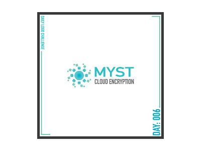 Daily Logo Challenge 006 - Myst design logo vector