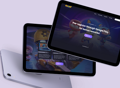 Landing Page | Game: KartRider Rush+ design design ux games graphic design landing ui ux web design