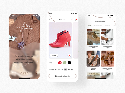 Ecommerce app application design graphic design illustration ui