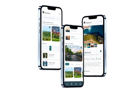 National Trust App app application branding design graphic design ui web design