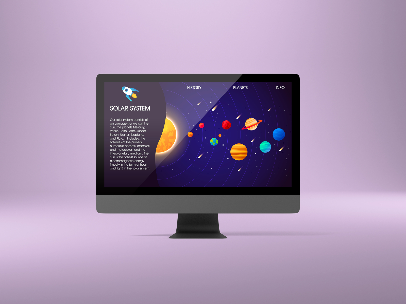 Solar System Website Draw By Marzia Dell Aria On Dribbble