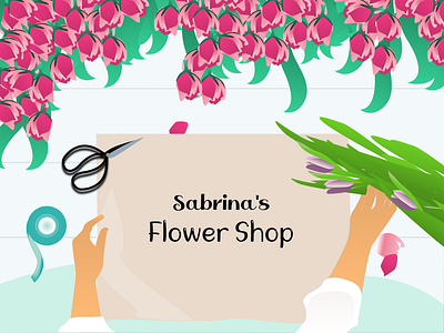 Flower shop poster