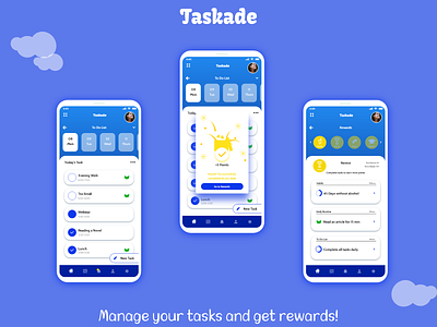 Task Management App- App Design ( Part 2) app app design rewards app smart app task management task manager tasks time time management ui ui ux uidesign uiux