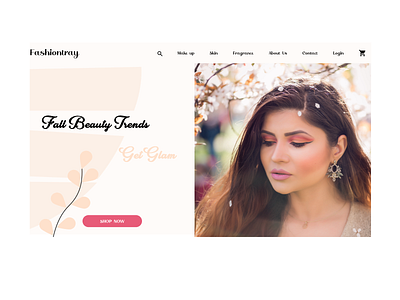 Landing Page- Beauty\Make up UI design