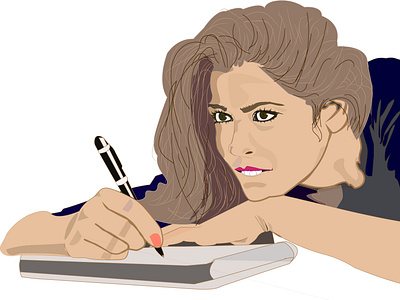 Writer illustration