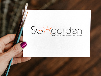 Sungarden boys school brand identity branding branding design design logo logodesign