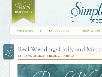 banner redesign banner blue green link watercolor web wedding