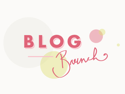 Blog Brunch Logo blog bubbles logo pink