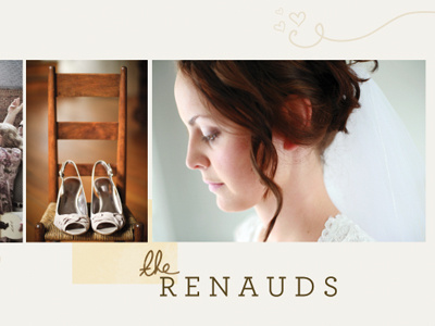 Renaud Photography branding hand written photography