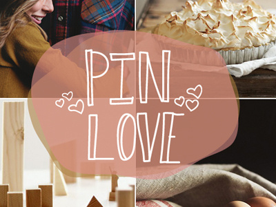 Pin Love blog hand lettering hearts white type