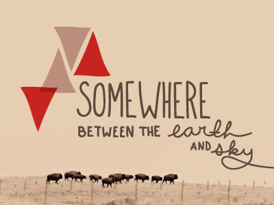 Somewhere blog hand lettering triangles