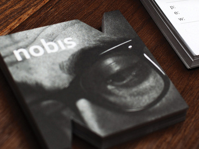 Nobis Cards business cards cards design die cut photo print textures