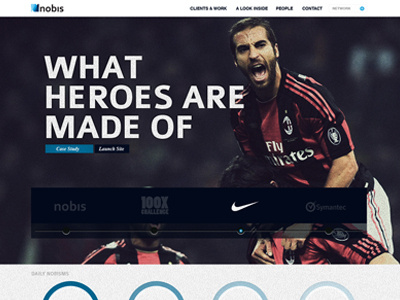 Nobis Web1 agency feature one onepage page portfolio rotator sites web design