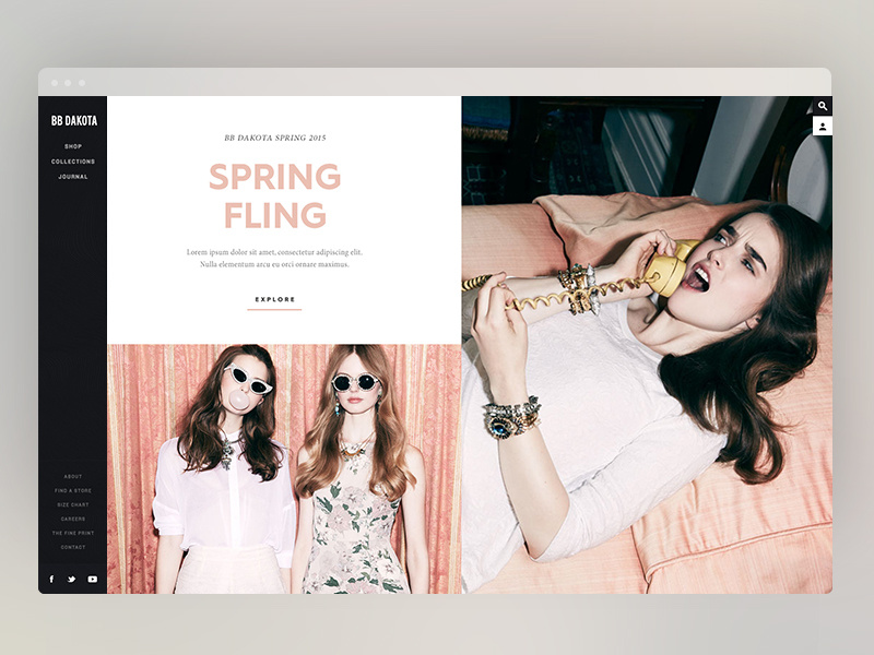 Design Exploration pink type images design digital fashion web e commerce