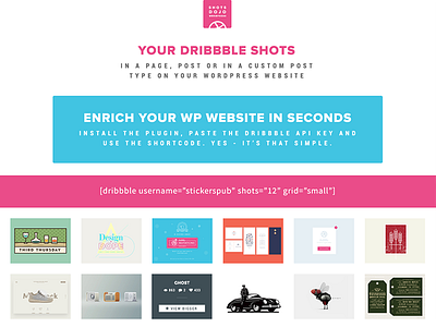 Dribbble WordPress Plugin - WPShotsDojo