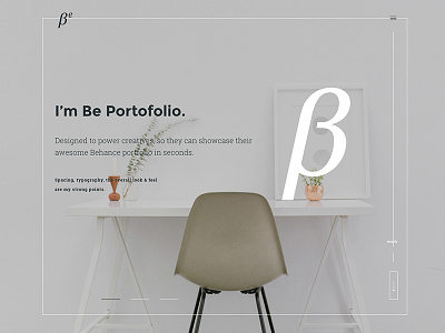 BePortfolio WordPress Theme animations behance js portfolio projects showcase template theme wordpress