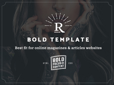 Regular - Bold Content Website Template