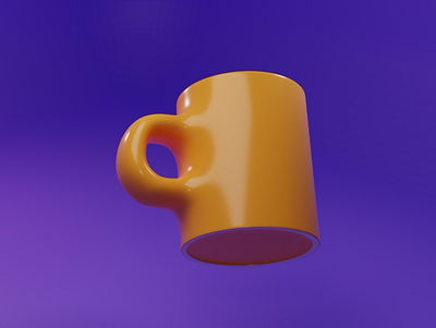 3D Design Mug Illustration -Blender 3d 3dmodel blender design illustration isometrics logo vector
