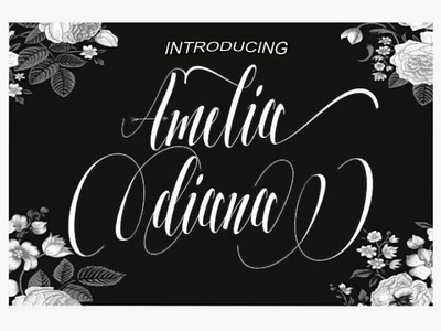 Font Amelia diana