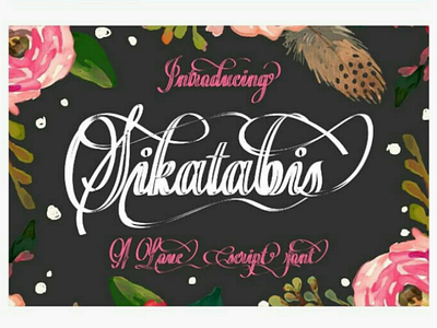 Font Sikatabis script