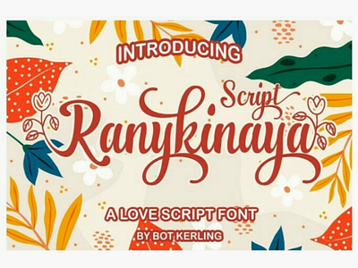 Font Ranikinaya script font script