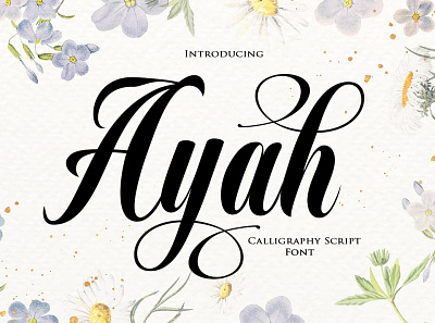 Ayah Font branding design font script font script bundle font script.bundle illustration logo ui ux vector